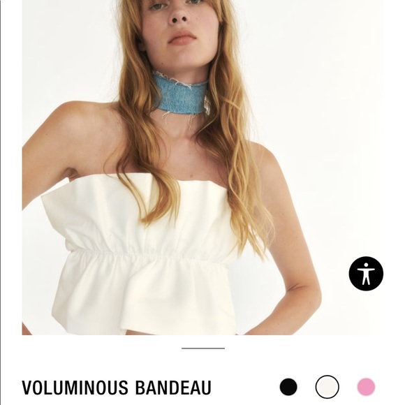 Zara Voluminous Bandeau Top - Picture 5 of 10